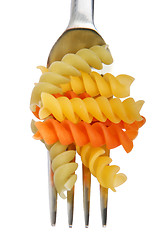 Image showing Fork with Pasta