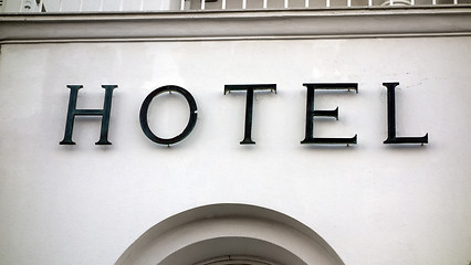 Image showing Hotel Sign