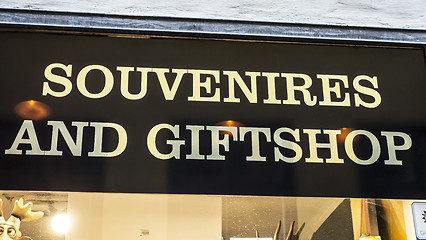 Image showing SOUVENIRES AND GIFTSHOP