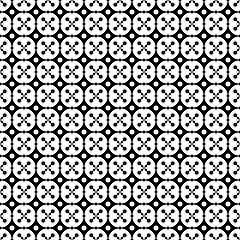 Image showing Seamless Dots and Floral Background