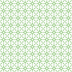 Image showing Seamless Dots and Floral Background