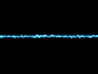 Image showing Bright sound wave on a dark blue. EPS 10