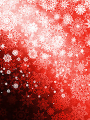 Image showing Christmas background with snowflakes. EPS 10