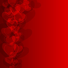 Image showing Abstract background to the Valentine's day