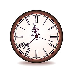 Image showing vintage vector wall clock