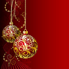 Image showing Red Christmas card