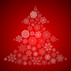 Image showing Christmas Background with Christmas Tree