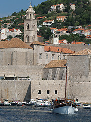 Image showing Dubrovnik, august 2013, old town and franciscan church 