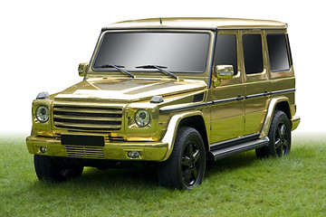 Image showing golden car