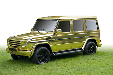 Image showing golden car