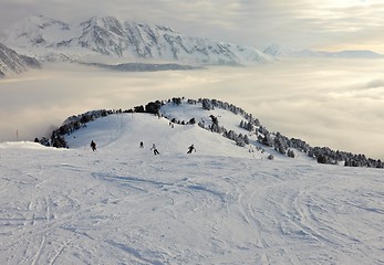 Image showing Skiing