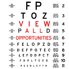 Image showing Eye chart