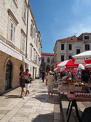 Image showing Dubrovnik, august 2013, Croatia, street and market