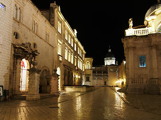 Image showing Dubrovnik, august 2013, Pred Dvorom at night