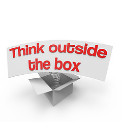 Image showing Think outside the box VI
