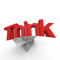 Image showing Think outside the box I