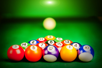 Image showing billiard spheres