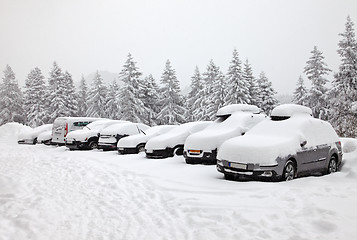 Image showing Winter parking