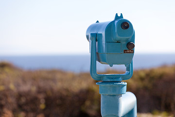Image showing seaside binoculars
