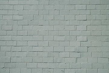 Image showing White block wall