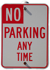 Image showing No Parking Any Time