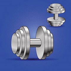 Image showing two dumbbells