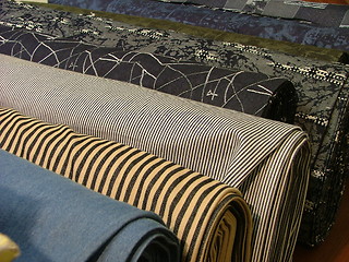 Image showing folded wads of fabric