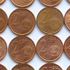 Image showing Euro coins