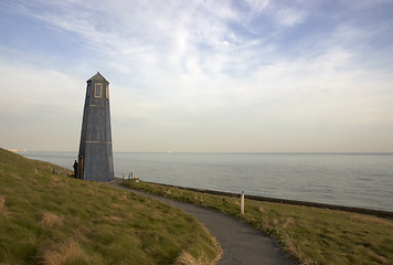 Image showing Wooden lighthouse