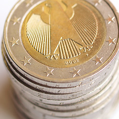 Image showing Euro coins