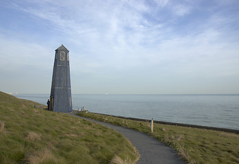 Image showing Wooden lighthouse
