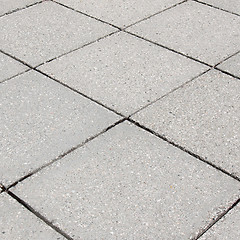 Image showing Concrete sidewalk pavement