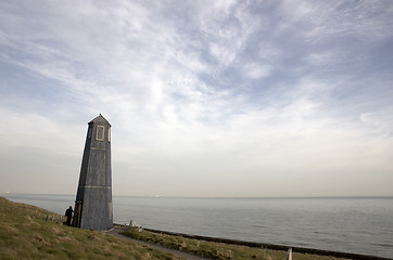 Image showing Wooden lighthouse