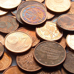 Image showing Euro coins