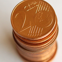 Image showing Euro coins