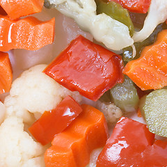 Image showing Mixed vegetables