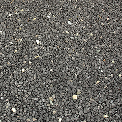 Image showing Black gravel