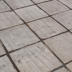 Image showing Concrete sidewalk pavement