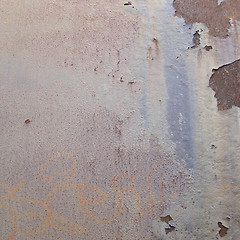 Image showing Rusted steel