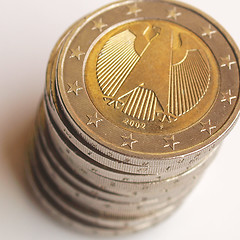 Image showing Euro coins