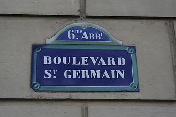 Image showing Boulevard St. Germain streetsign