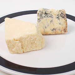 Image showing British cheeses