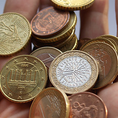 Image showing Euro coins