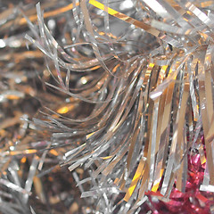 Image showing Christmas tinsel