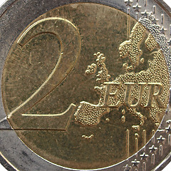 Image showing Euro coins