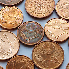 Image showing Euro coins