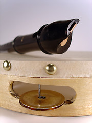 Image showing Flute and tambourine