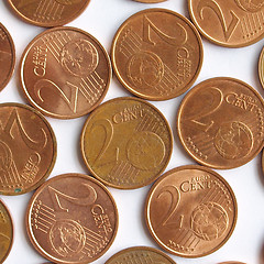 Image showing Euro coins