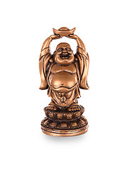 Image showing Statue of a happy buddha