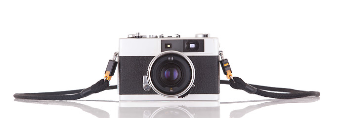 Image showing Old vintage camera isolated